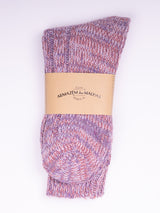 Marl-Knit Socks – Pink