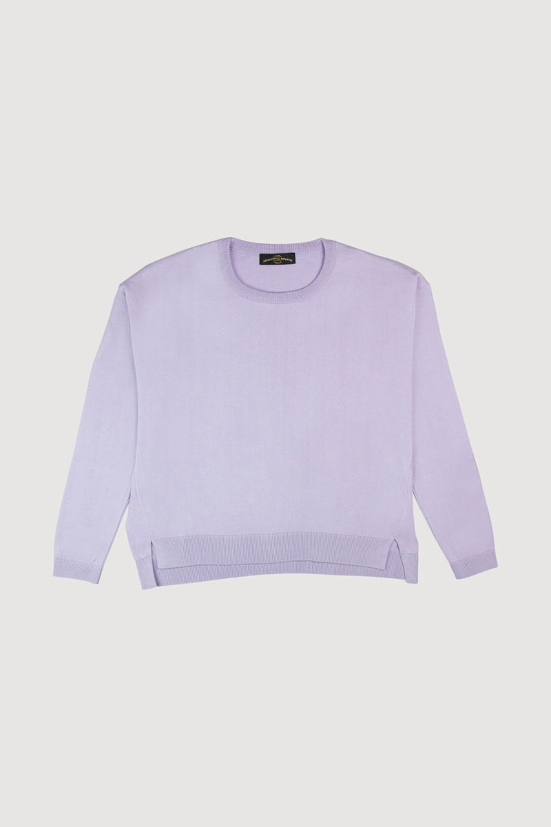 Knit Sweater Oversize Light Violet