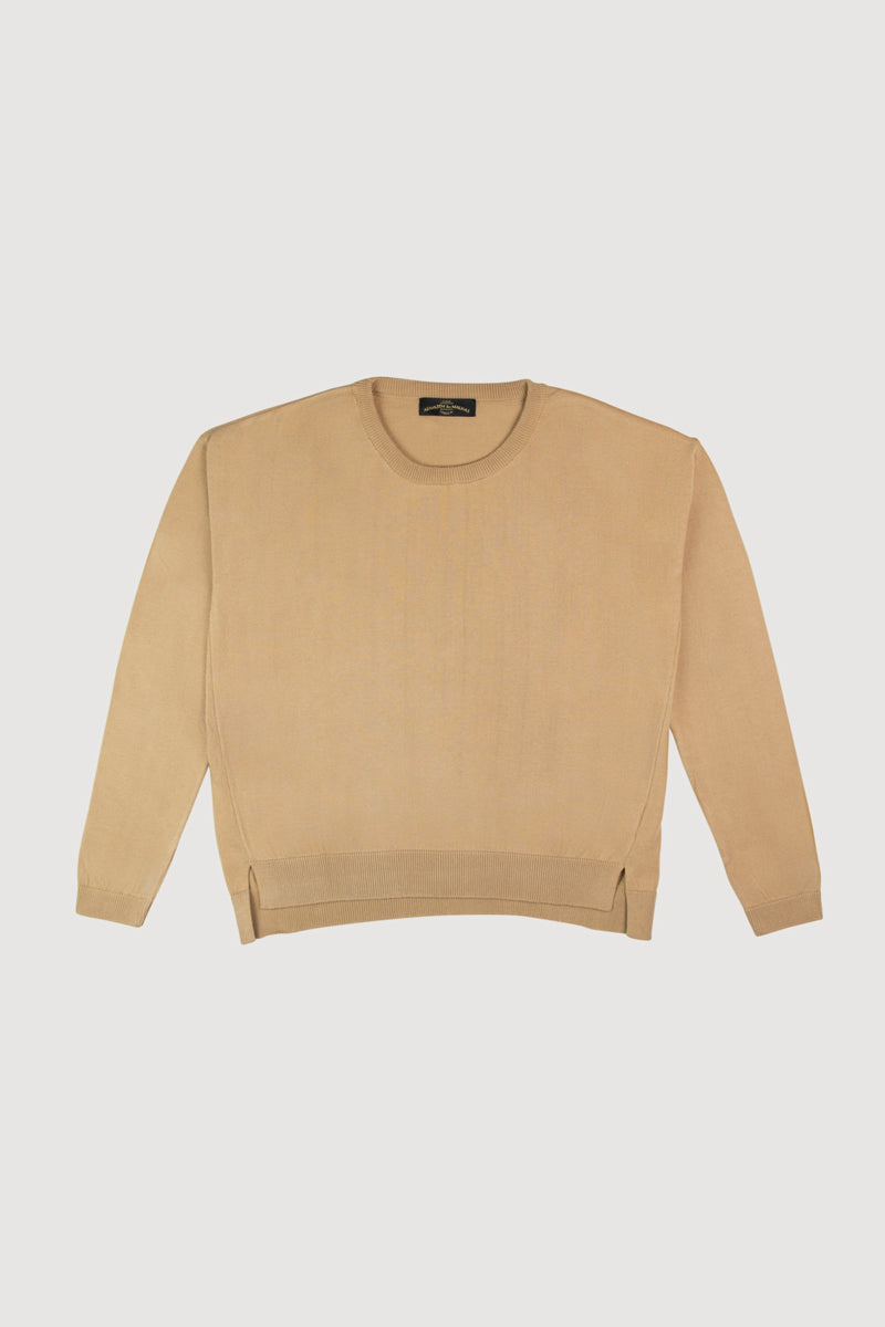 Knit Sweater Oversize Light Brown
