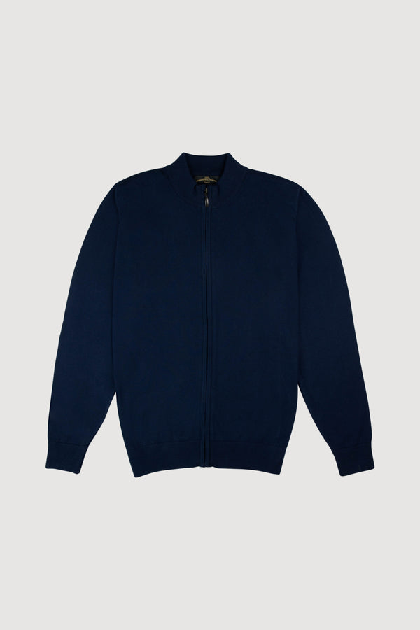Full Zip Cardigan Sweater Navy Blue