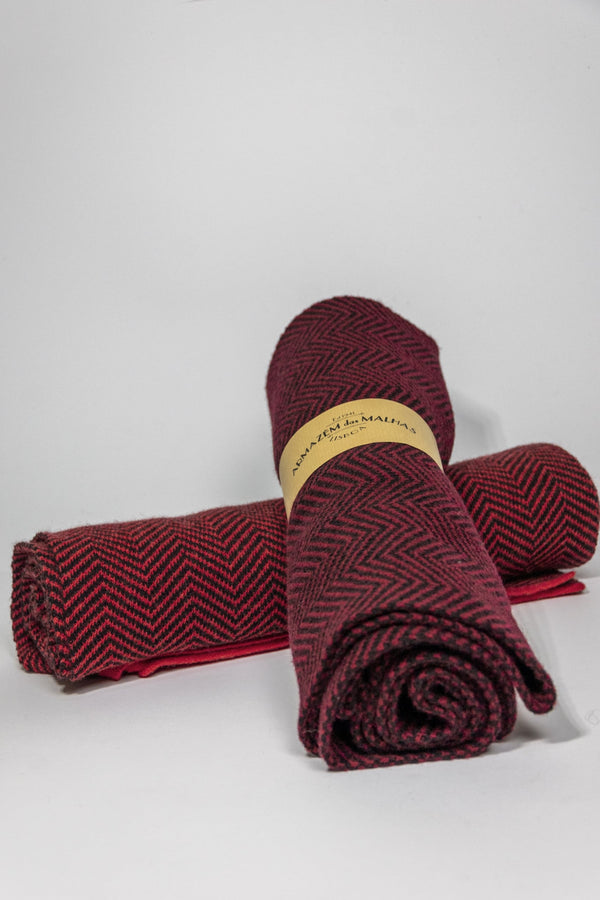 Lambswool Scarf Red
