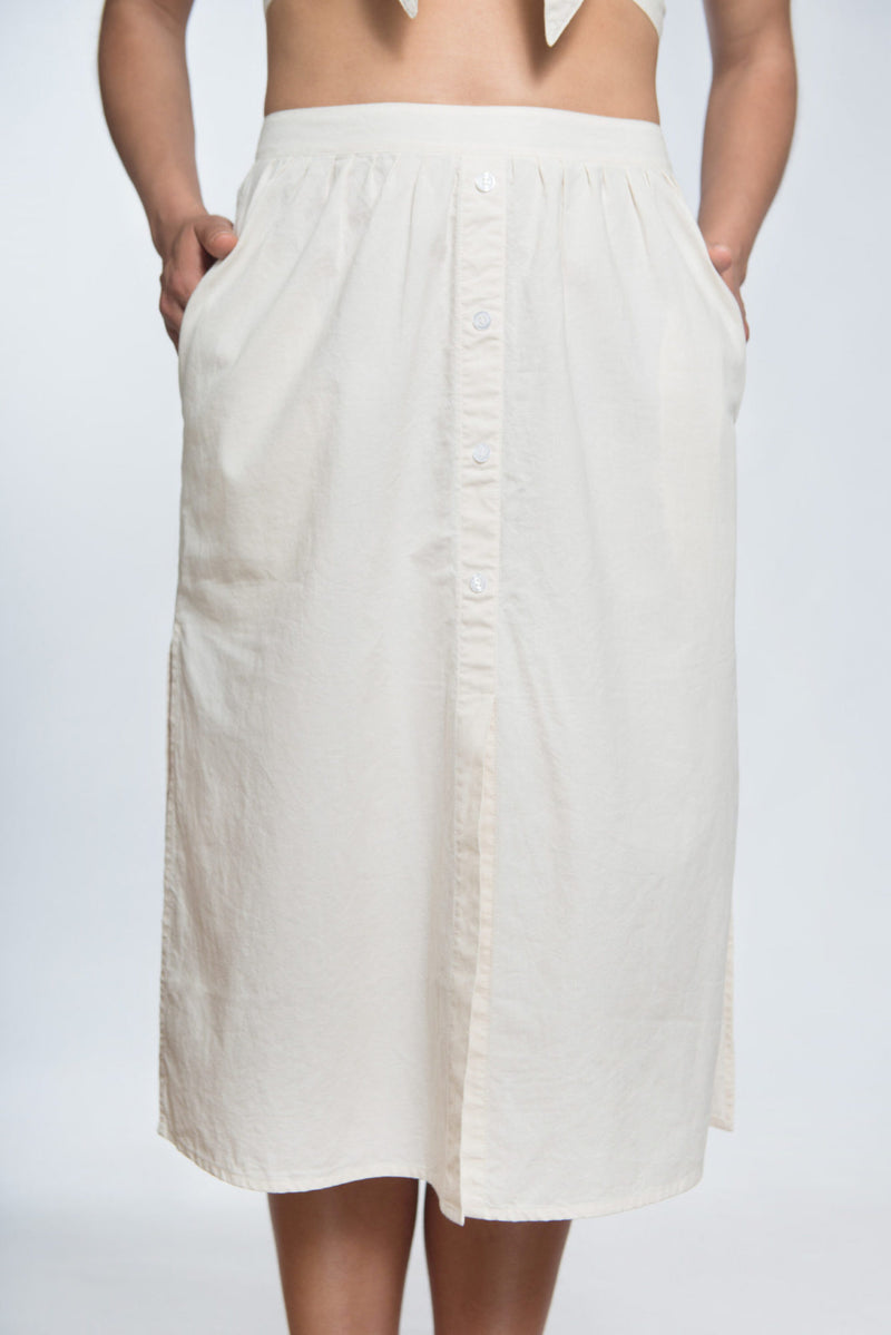Comporta High-Waist Skirt Vanilla