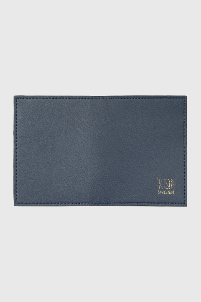 Cactus Leather BiFold Card Holder - Navy Blue