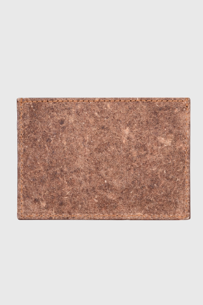 Coconut Leather Card Holder - Cutch Brown