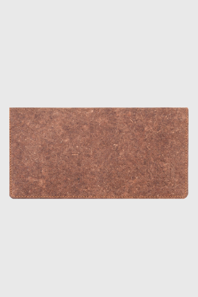 Coconut Leather Slim Wallet - Cutch Brown
