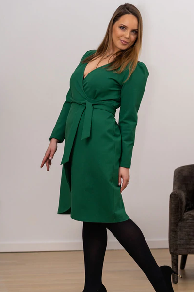 Scarlett Wrap Dress (Green)