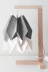 Orikomi Table Lamp Alpine Grey with Polar White Stripe