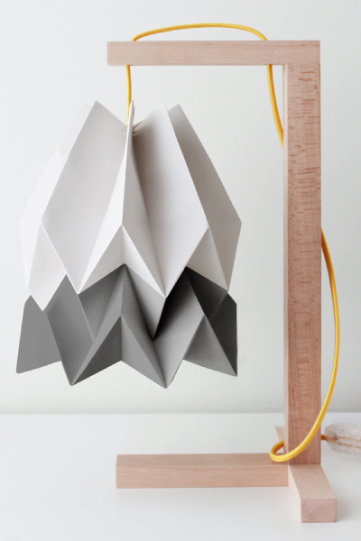 Orikomi Table Lamp Light Grey with Alpine Grey Stripe