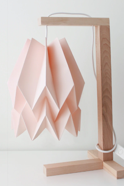 Orikomi Table Lamp Plain Pastel Pink