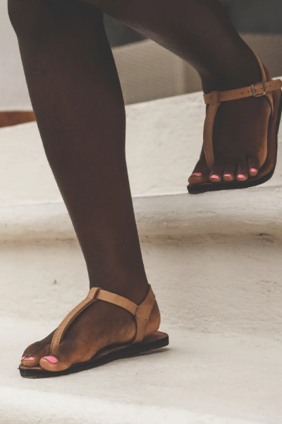 The Romana Girl's Leather Sandal