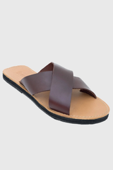 The Constanza Leather Slide Sandal