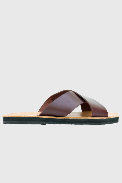 The Constanza Leather Slide Sandal