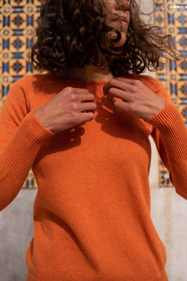 Knitted Sweater Orange