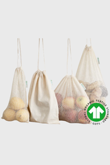 Reusable Produce Bags Set | Organic Cotton