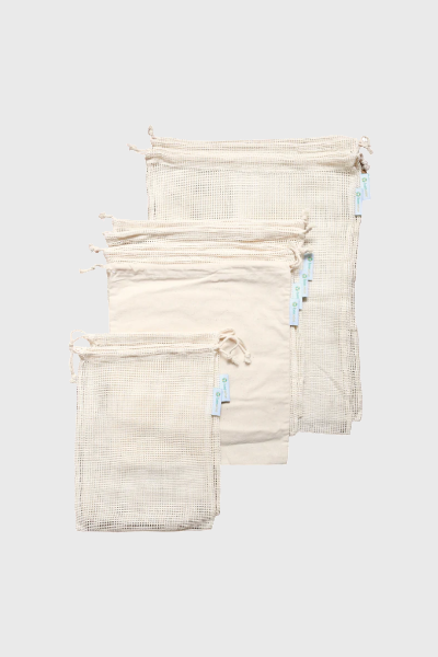 Reusable Produce Bags Set | Organic Cotton